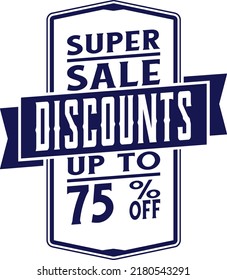 Discount up to 75% label design tag with vintage style