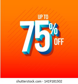 Discount Up to 75% off Label Vector Template Design Illustration