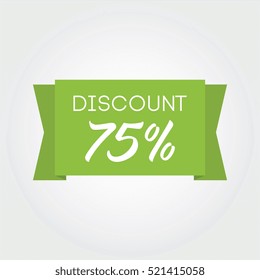 Discount 75% On Green Ribbon