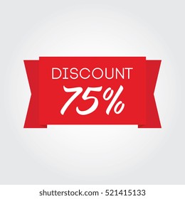 Discount 75% On Red Ribbon