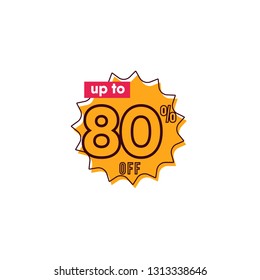Discount up to 80% off Label Vector Template Design Illustration