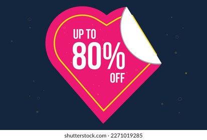 Discount up to 80% off . Special offer symbol
