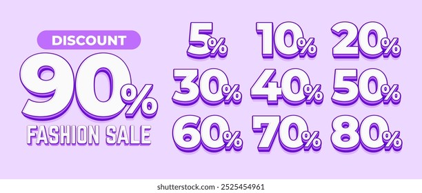 discount 90% flash sale editable text effect, social media template, gold typography 3d text