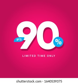 Discount up to 90% Limited Time Only Vector Template Design Illustration