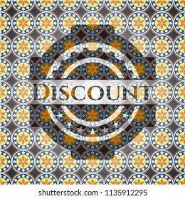 Discount arabesque emblem background. arabic decoration.