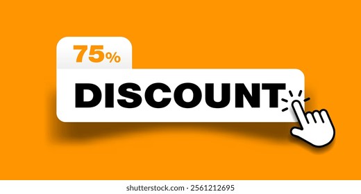 Discount badge, best choice, order now, offer, new collection, free delivery sale icon sign symbol banner with click cursor. Tags and stickers