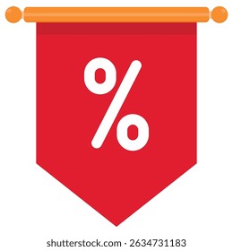 Discount badge icon isolated on white background.
