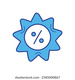 Discount Badge icon vector stock illustration