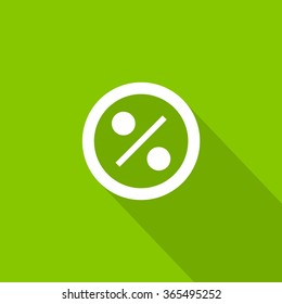Discount badge, modern flat design. Percent tag line vector icon for websites and mobile minimalistic flat design.