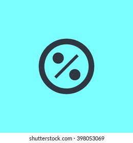 Discount badge, modern flat design. Percent tag line vector icon for websites and mobile minimalistic flat design.