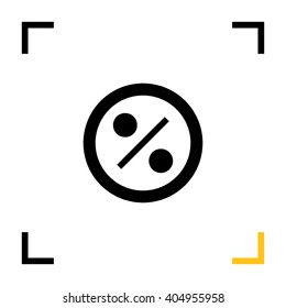 Discount badge, modern flat design. Percent tag line vector icon for websites and mobile minimalistic flat design.
