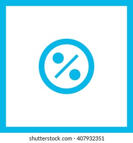 Discount badge, modern flat design. Percent tag line vector icon for websites and mobile minimalistic flat design.