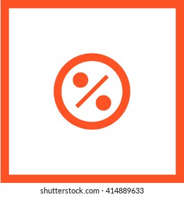 Discount badge, modern flat design. Percent tag line vector icon for websites and mobile minimalistic flat design.