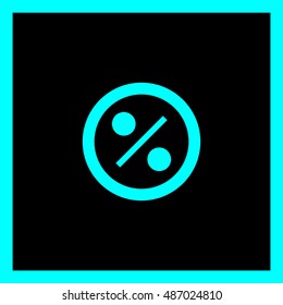 Discount badge, modern flat design. Percent tag line vector icon for websites and mobile minimalistic flat design.