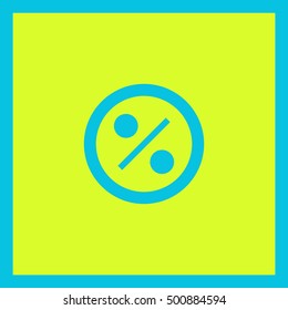 Discount badge, modern flat design. Percent tag line vector icon for websites and mobile minimalistic flat design.