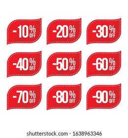 Discount Price Tags Vector Stock Vector (Royalty Free) 118678402 ...