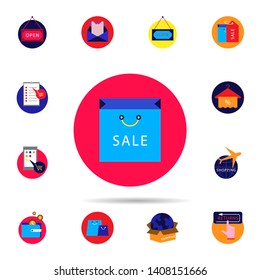 Discount, bag icon. Universal set of discount for website design and development, app development