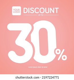 Discount Banner 10 20 30 40 50 60 70 80 90 Sale Promotion