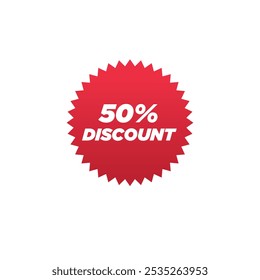 Discount banner icon flat vector design