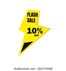 Discount Banner poster. Flash Sale signs, UP TO 10% OFF