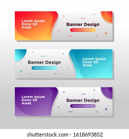 Discount Banner Promotion Template. Dynamic modern fluid mobile for sale banners. Sale banner template design, Super sale special offer set.