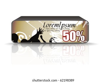 Discount banner templates, vector illustration.