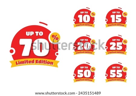 discount banners collection set design template
