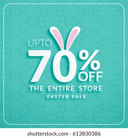 discount banners for happy easter celebration