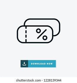 Discount black friday vector icon