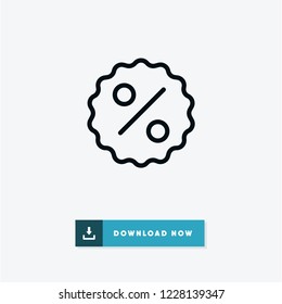Discount black friday vector icon