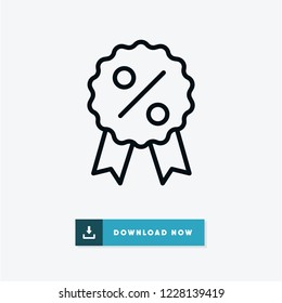 Discount black friday vector icon