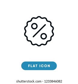 Discount black friday vector icon