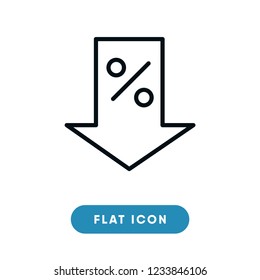 Discount black friday vector icon
