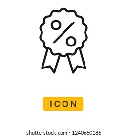 Discount black friday vector icon