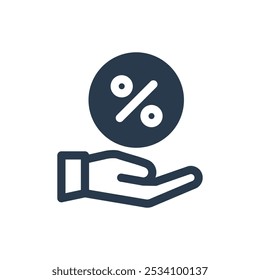 Discount for Black Friday Vector Icon