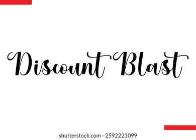 Discount Blast Desing sale typography Text