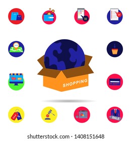 Discount, box icon. Universal set of discount for website design and development, app development