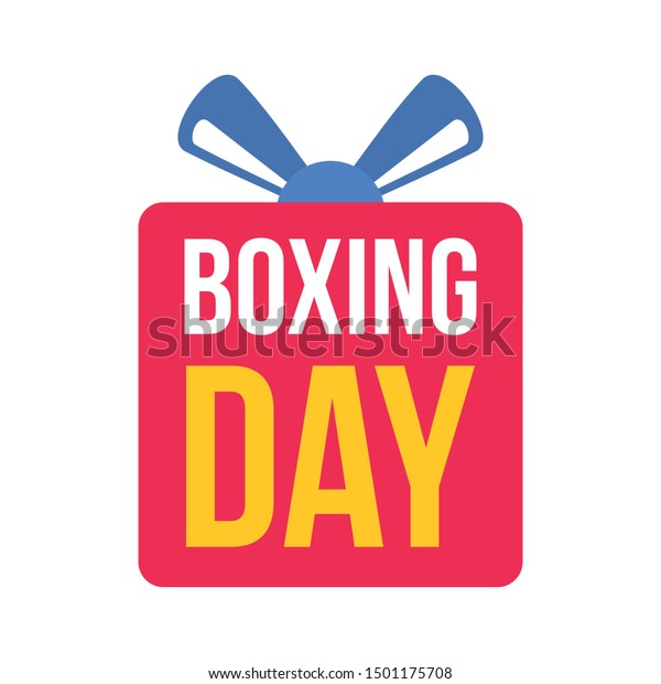 Discount Boxing Day Logo Set Flat Stock Vector Royalty Free 1501175708
