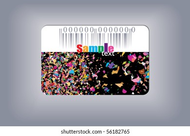 Discount business card, vector template