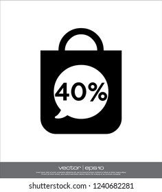 discount business selling label