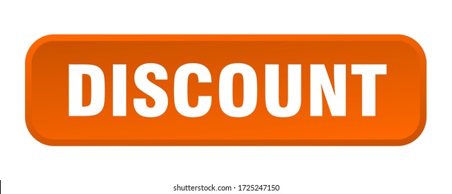 discount button. discount square 3d push button