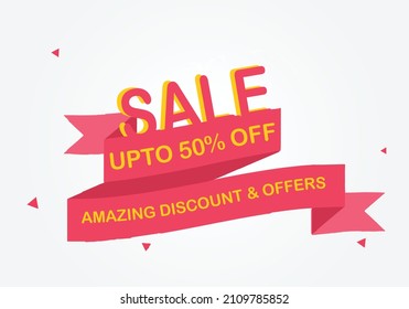 Discount callout banner 50% off