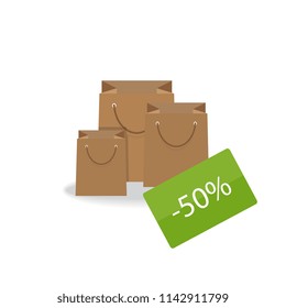Discount card concept. Vector illustration.