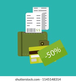 Discount card concept. Vector illustration.