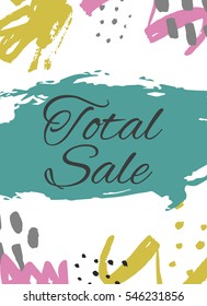 Discount card design. Can be used for social media sale website, poster, flyer, email, newsletter, ads, promotional material. Mobile banner template.
