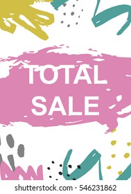 Discount card design. Can be used for social media sale website, poster, flyer, email, newsletter, ads, promotional material. Mobile banner template.