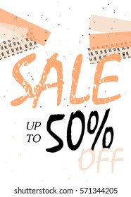 Discount card design. Can be used for social media sale website, poster, flyer, email, newsletter, ads, promotional material. Mobile banner template.