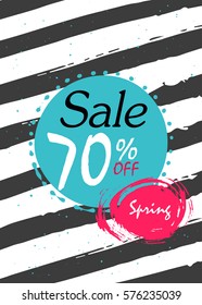 Discount card design. Can be used for social media sale website, poster, flyer, email, newsletter, ads, promotional material. Mobile banner template.