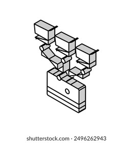 isometrischer Symbolvektor der Diskontkarte. Diskontkartenzeichen. einzelne Symbolgrafik