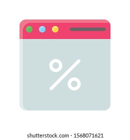 discount card related to black friday vector in flat design